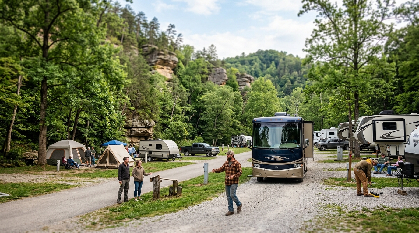 4 Guys RV Park vs Natural Bridge Campground