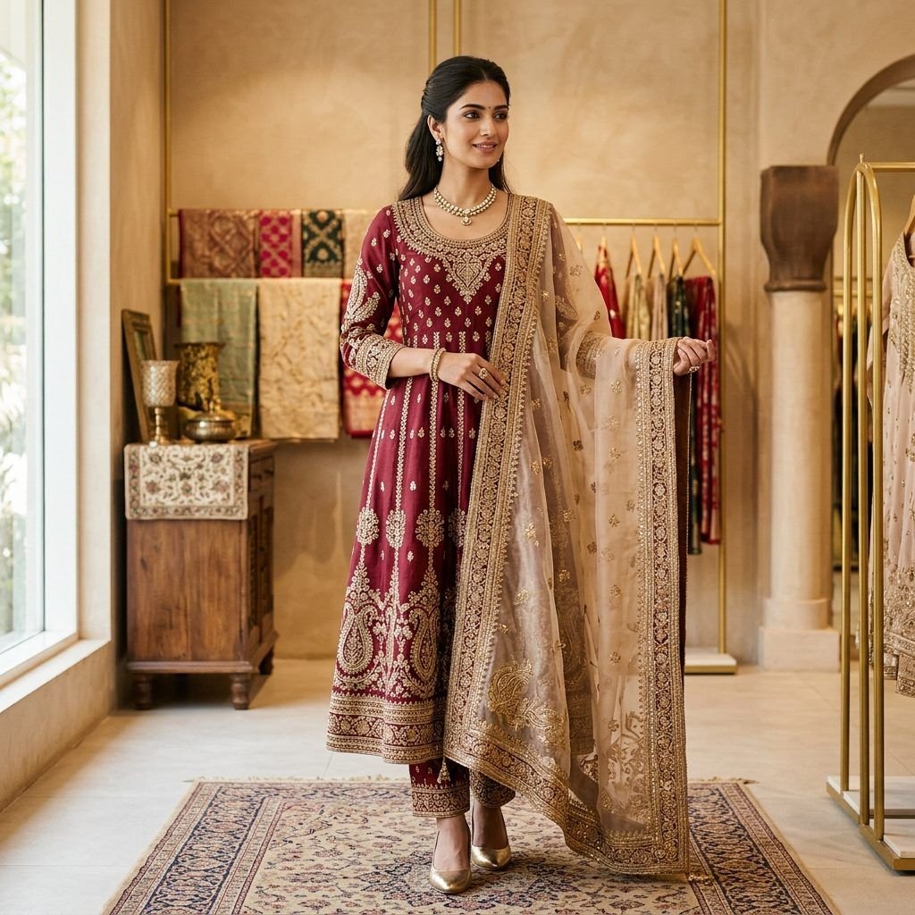 BB-SUT-303 Royal Chanderi Suit Set