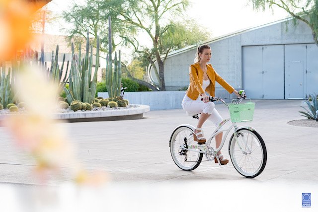 A Ketel One bike delivering drinks at the Palmeraie opening party